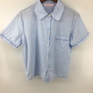 GRLBOBRA Baby Blue Striped Nightshirt